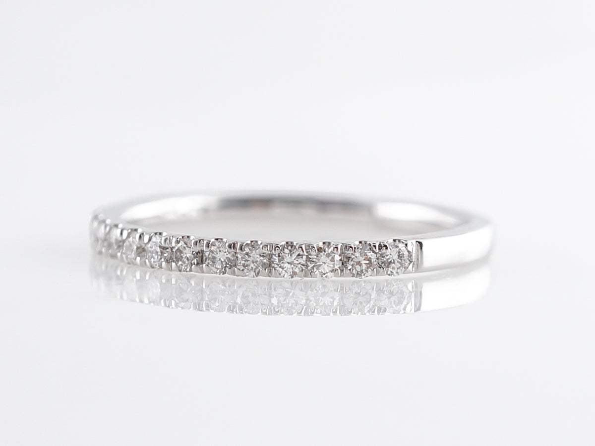 Simple .26 Diamond Band in 14k White Gold