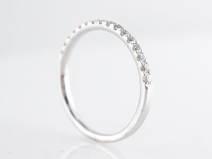 Simple .26 Diamond Band in 14k White Gold