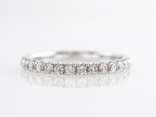 Round Brilliant Cut Diamond Wedding Band in 14k