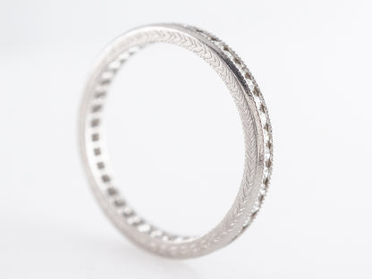 Round Brilliant Diamond Eternity Wedding Band in Platinum