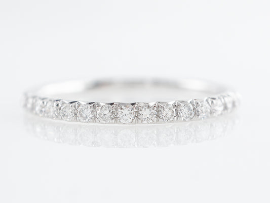 Thin Diamond Stacking Band in 14k White Gold