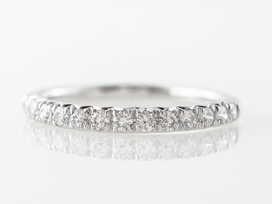 .29 Diamond Wedding Band in 14k White Gold