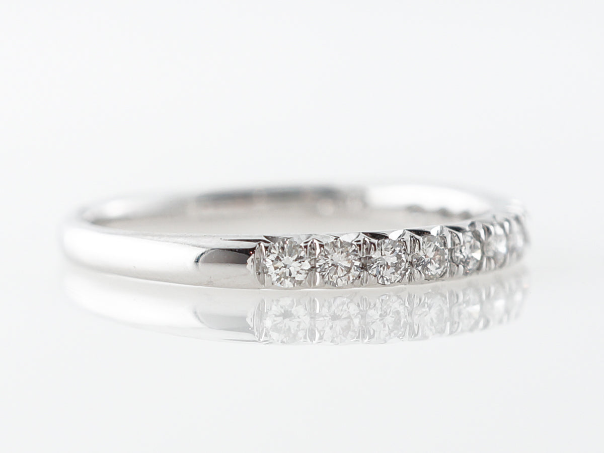 .29 Diamond Wedding Band in 14k White Gold