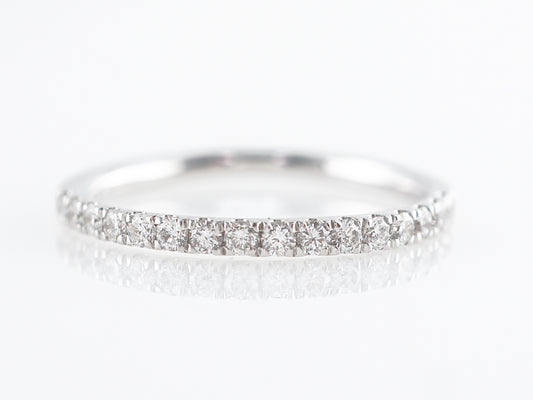 Simple .32 Carat Diamond Band in 14k White Gold