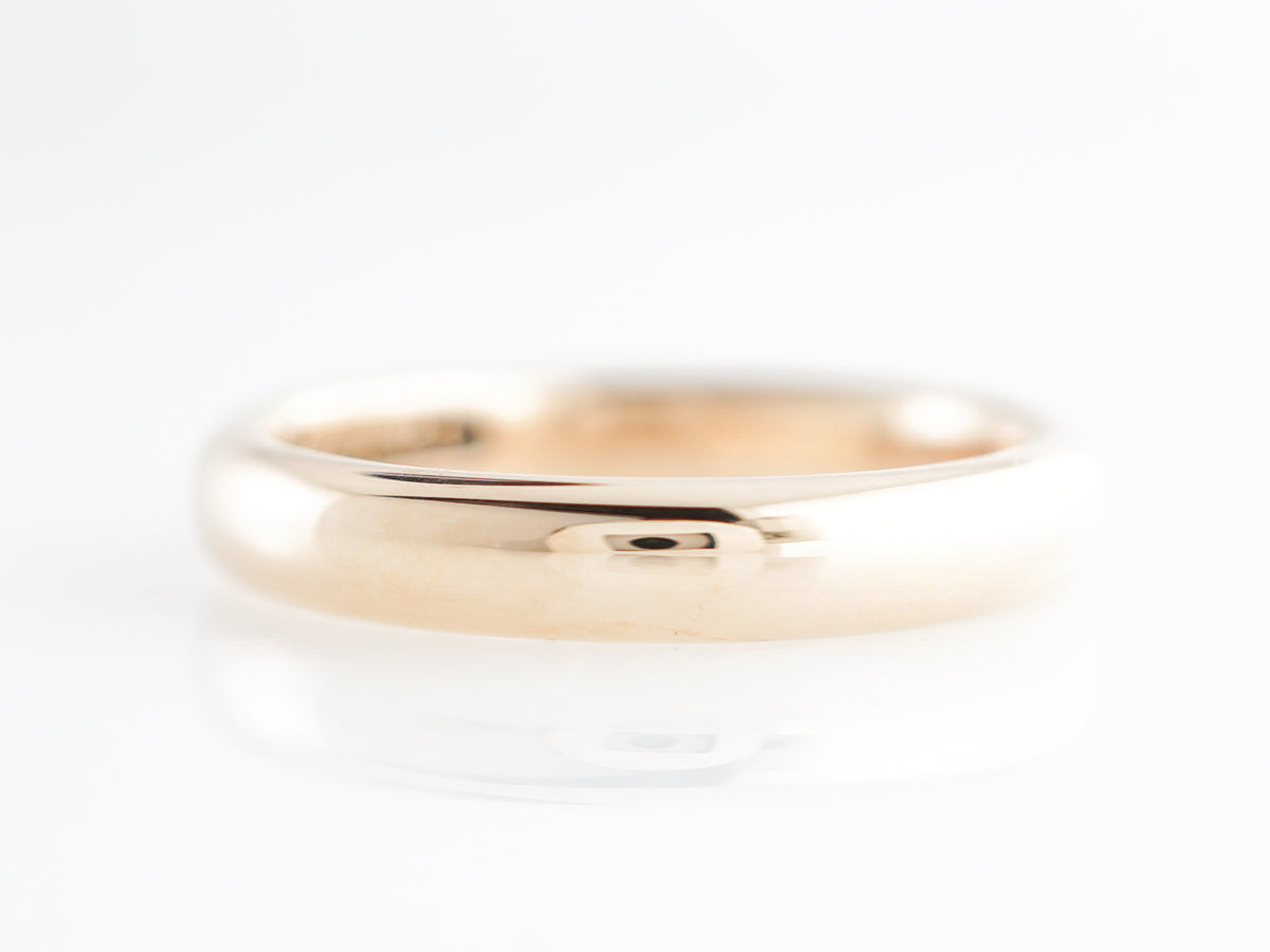 Simple Vintage 1950's Wedding Band in 14k Yellow Gold
