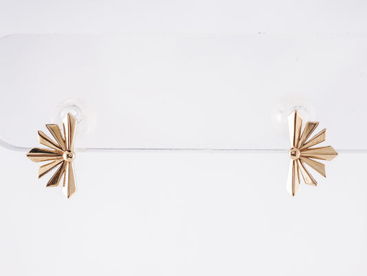 Starburst Stud Earrings in 14k Yellow Gold