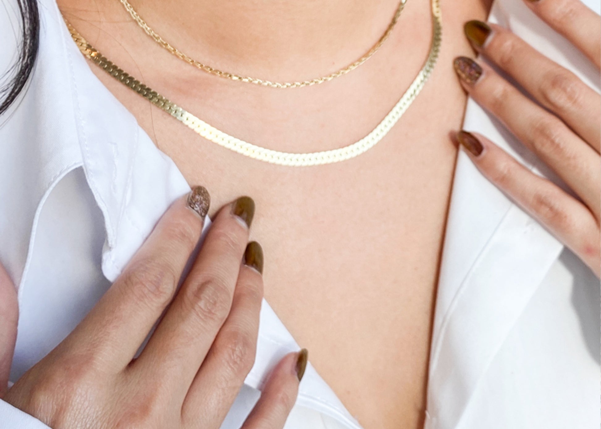 Thick Woven Italian Chain Necklace in 14k Yellow Gold