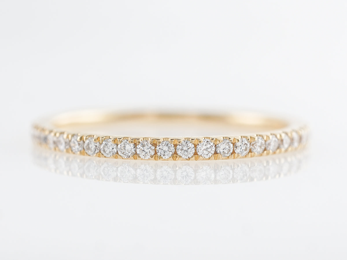 Ultra Thin Diamond Band in 18k Yellow Gold – Filigree Jewelers