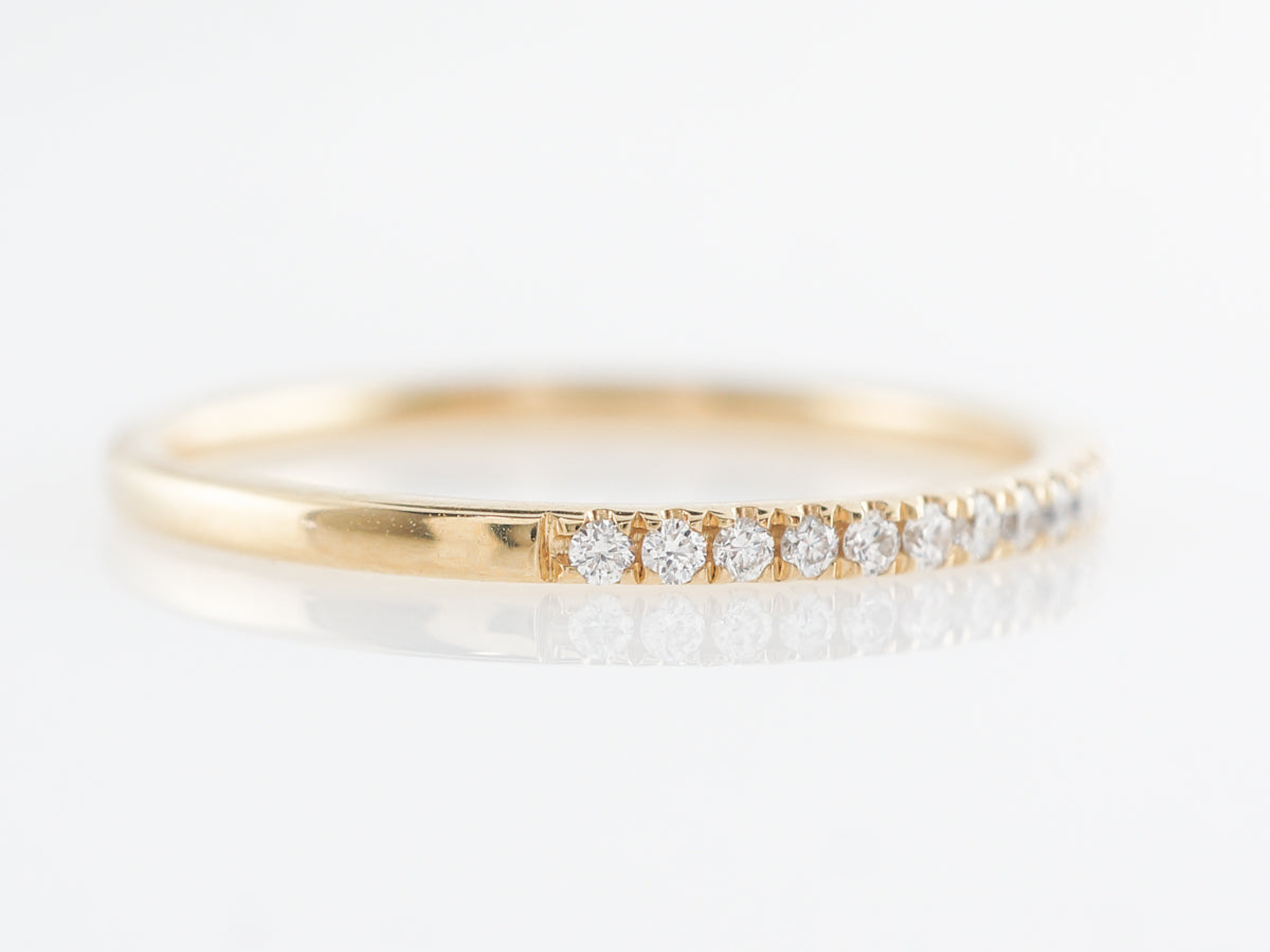 Ultra Thin Diamond Band in 18k Yellow Gold