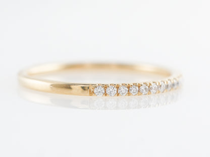 Ultra Thin Diamond Band in 18k Yellow Gold