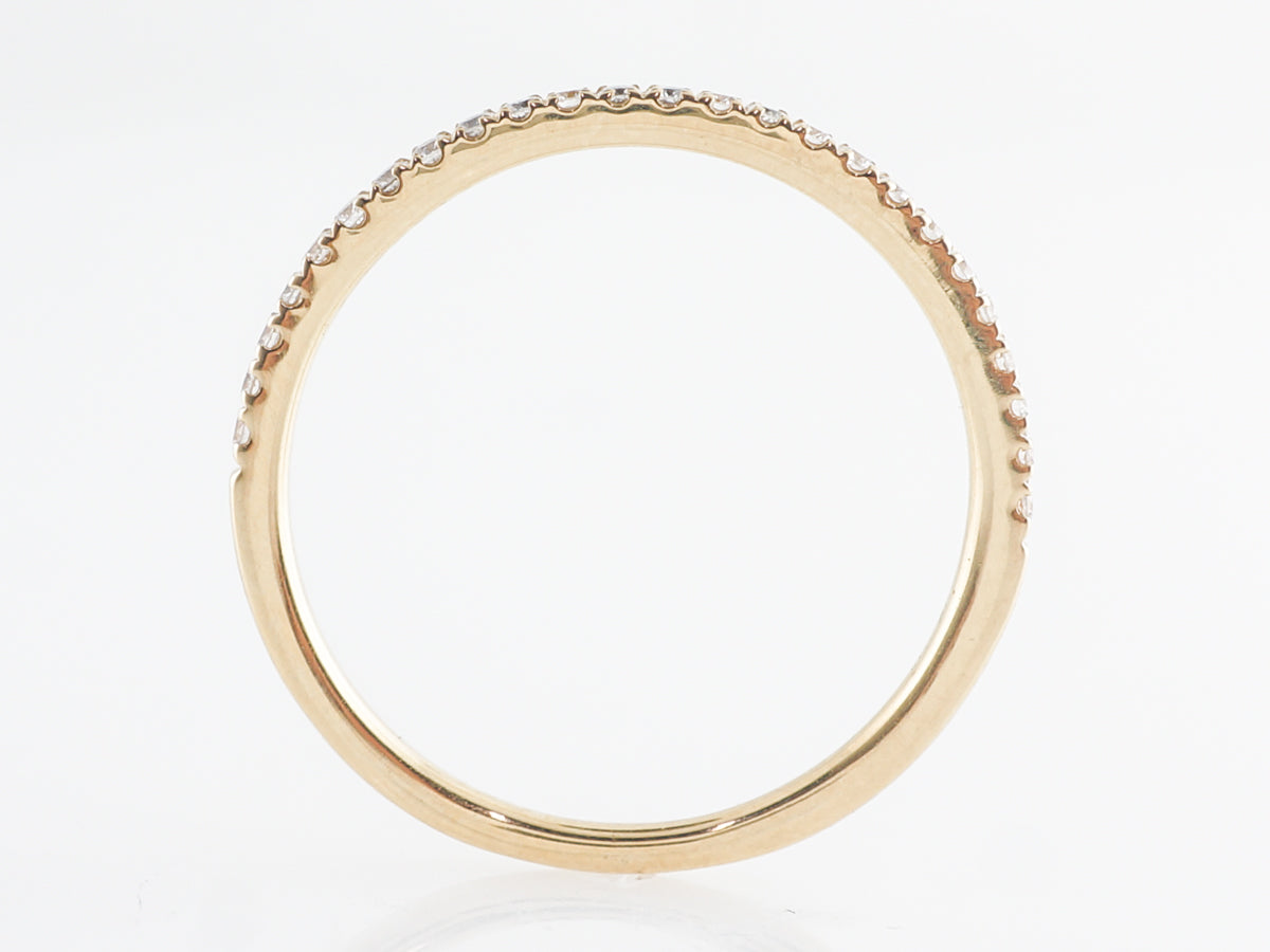 Ultra Thin Diamond Band in 18k Yellow Gold