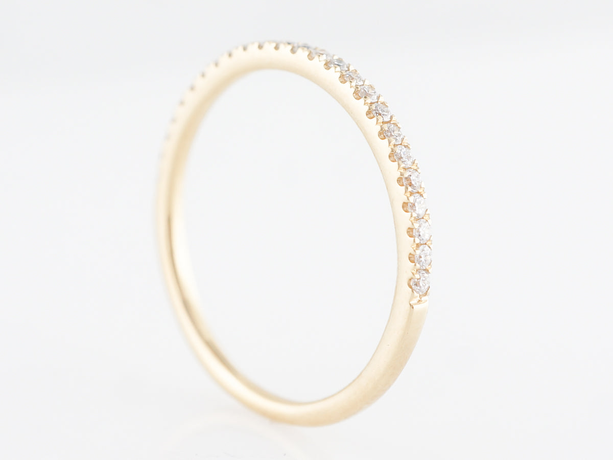 Ultra Thin Diamond Band in 18k Yellow Gold