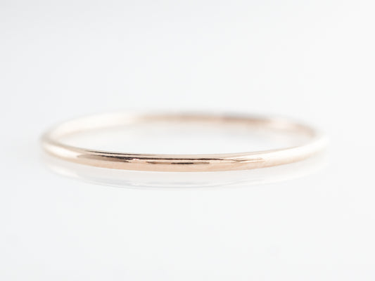 Very Thin Plain Wedding Band in 14k Yellow Gold