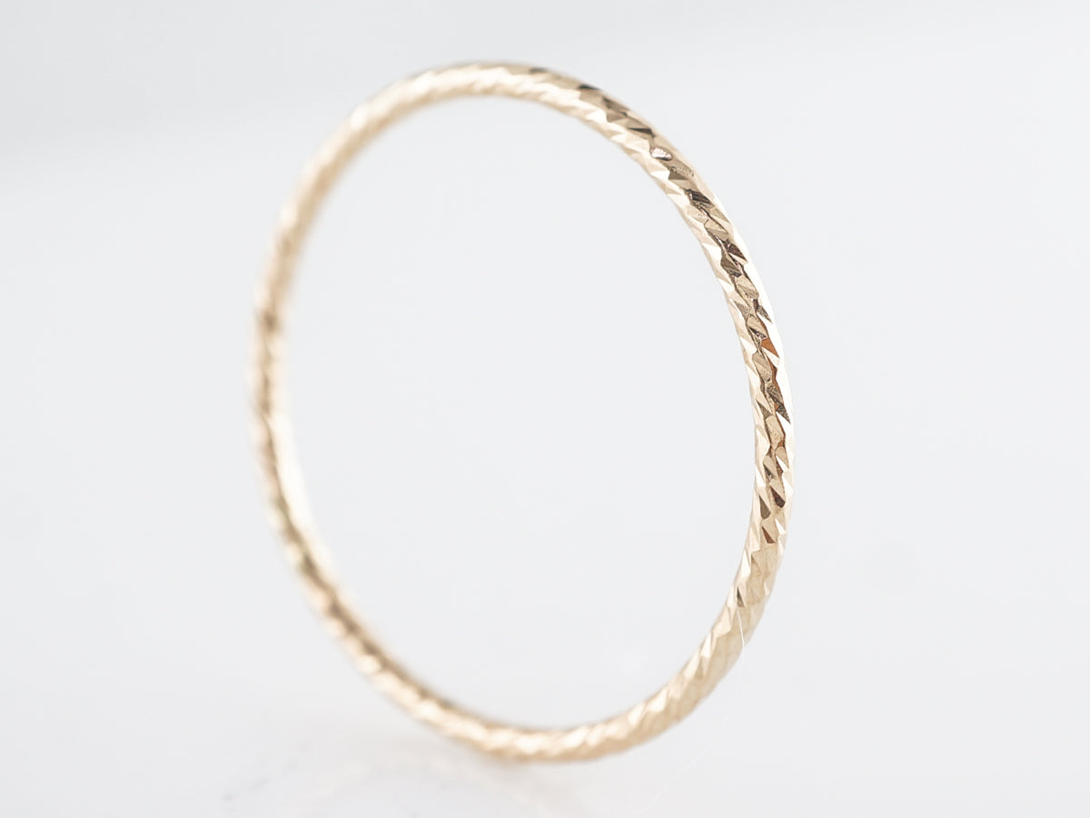 Ultra Thin Stacking Band in 14k Yellow Gold