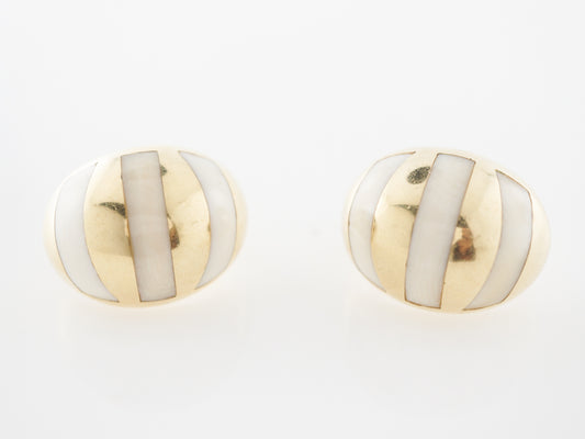 Tiffany & Co. Enamel Earrings in 18k Yellow Gold