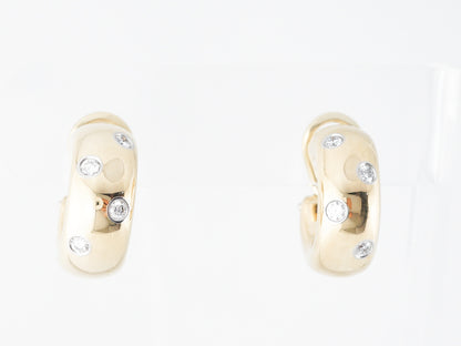 Tiffany & Co. Diamond Earrings in 18k Yellow Gold & Platinum