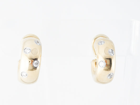 Tiffany & Co. Diamond Earrings in 18k Yellow Gold & Platinum