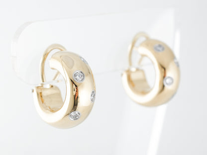 Tiffany & Co. Diamond Earrings in 18k Yellow Gold & Platinum