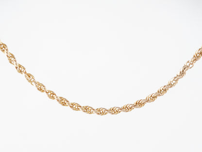 Twisted Rope Chain Necklace in 14k Yellow Gold