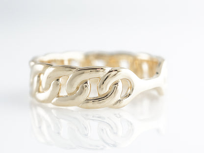 Linked Wedding Band in 14k Yellow Gold