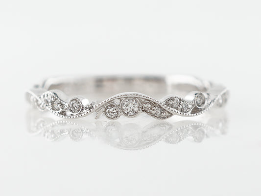 Vintage Style Diamond Band Diamonds in White Gold