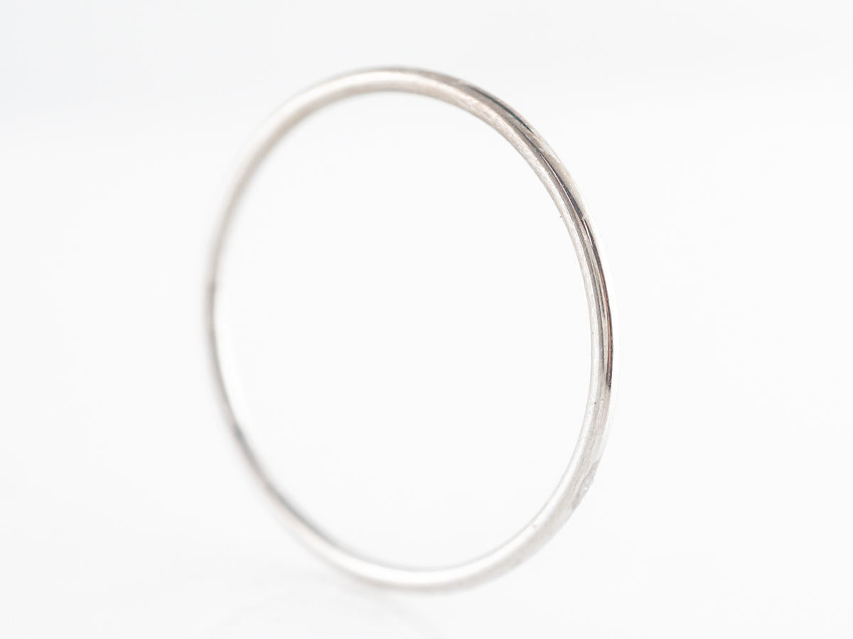 Very Thin Minimal Wedding Band In 14k White Gold Filigree Jewelers   Very Thin Plain Wedding Band In 14k White Gold3 