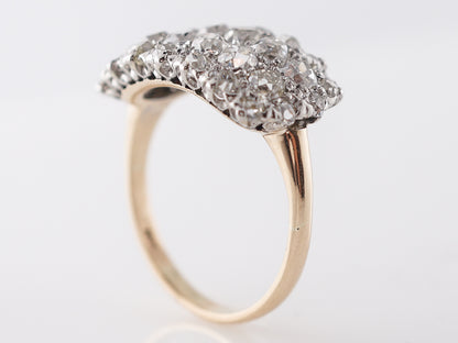 Victorian Diamond Cocktail Ring in Gold & Platinum