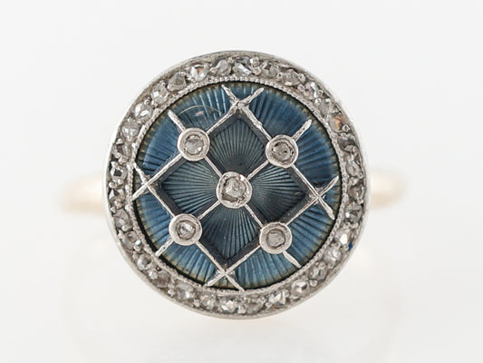 Victorian Diamond Right Hand Ring in Yellow Gold