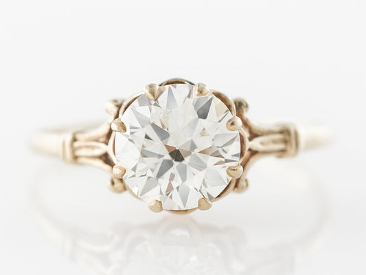 Victorian Diamond Engagement Ring in Yellow Gold