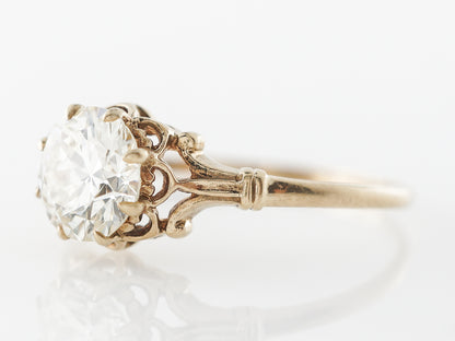 Victorian Diamond Engagement Ring in Yellow Gold