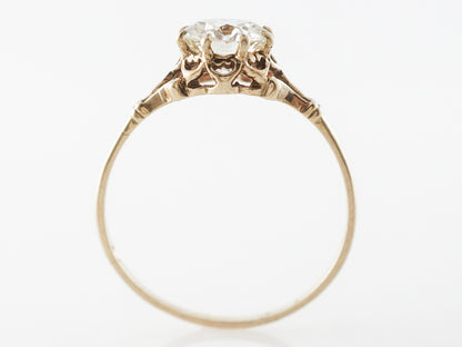 Victorian Diamond Engagement Ring in Yellow Gold