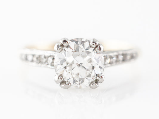 ***SOLD***Vintage 1930's Diamond Engagement Ring in 18k & Platinum