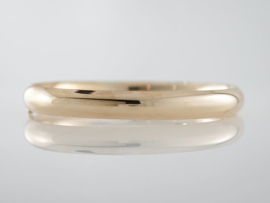 Vintage Bangle Bracelet Mid-Century in 14k Yellow Gold