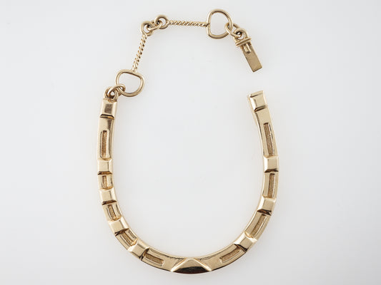 Bracelet Modern Horseshoe in 14k Yellow Gold