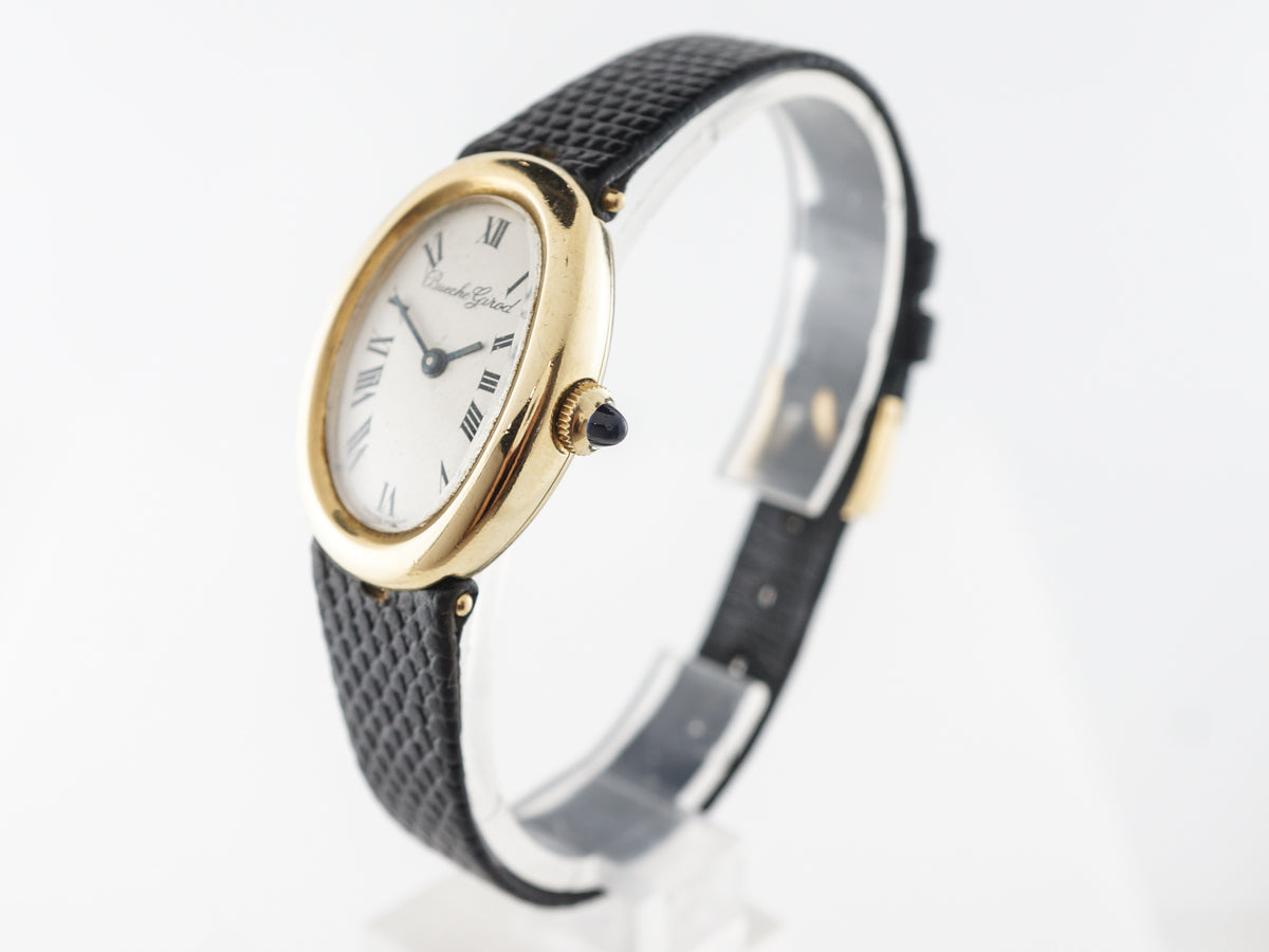 Vintage Bueche Girod Watch in 18k Yellow Gold