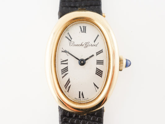 Vintage Bueche Girod Watch in 18k Yellow Gold