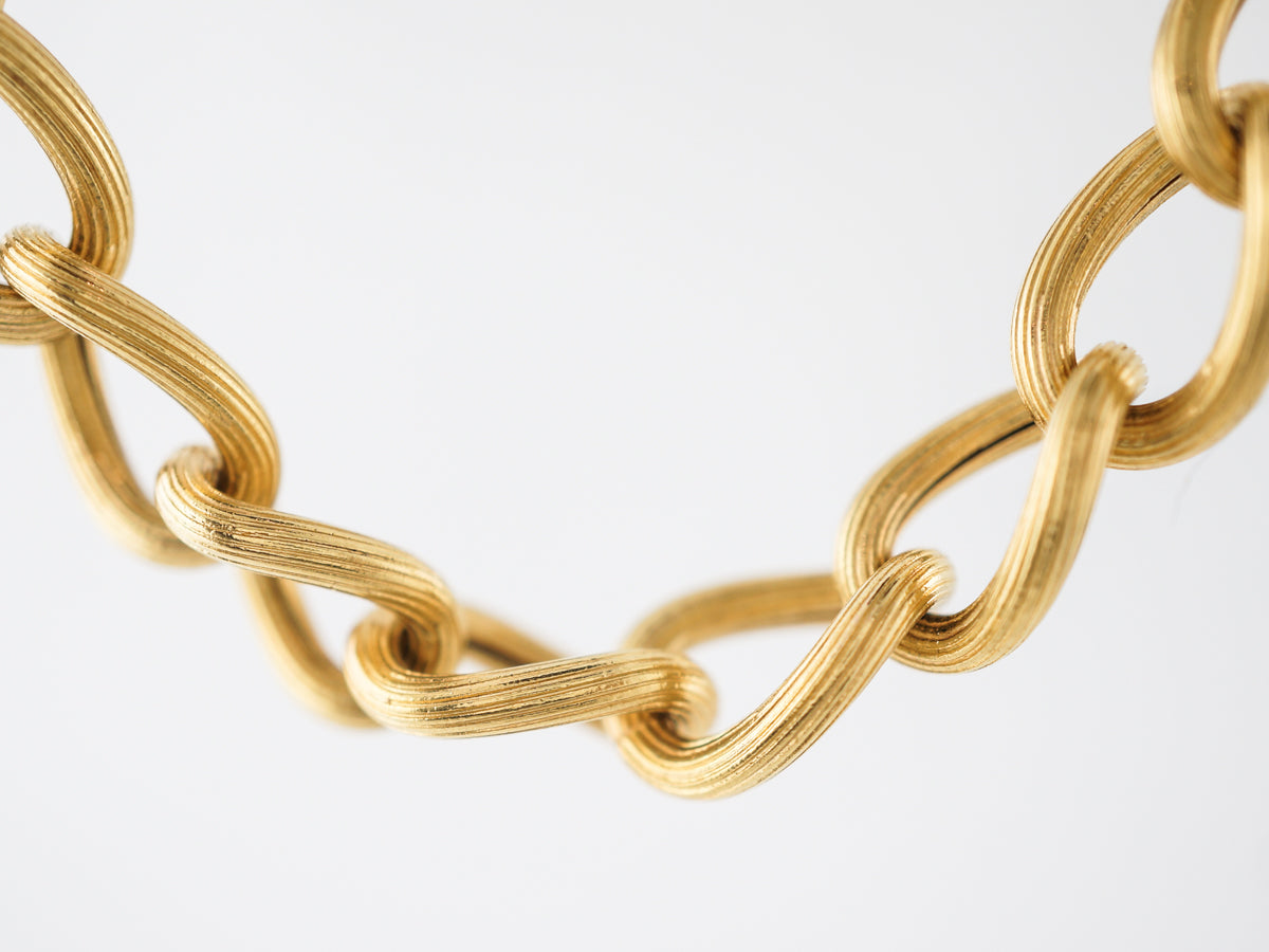 **RTV 5/2/19**Vintage Necklace Italian Mid-Century in 18k Yellow Gold