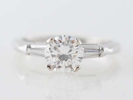 1930's Deco Engagement Ring w/ .69 Diamond D/VS1