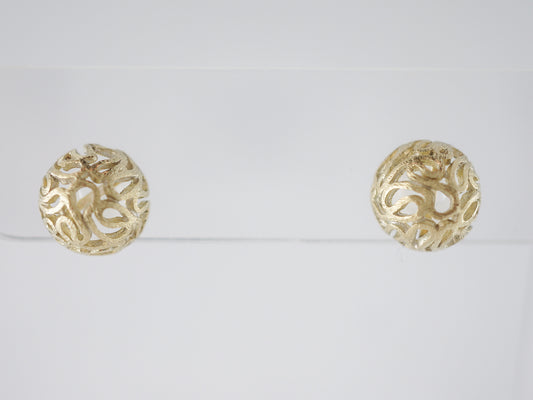 Vintage Earrings Mid-Century in 18k Yellow Gold