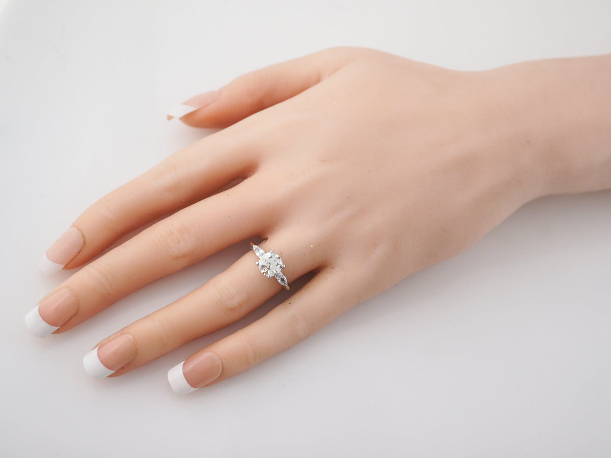 1.25 Carat Vintage Art Deco Diamond Engagement Ring in Platinum