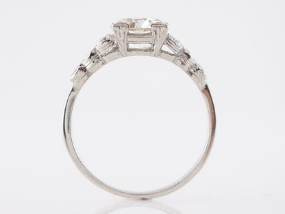 1.5 Carat Late Art Deco Old European Cut Diamond Ring