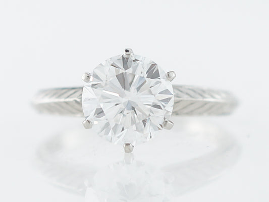 Vintage 1920's 2 Carat Diamond Art Deco Engagement Ring