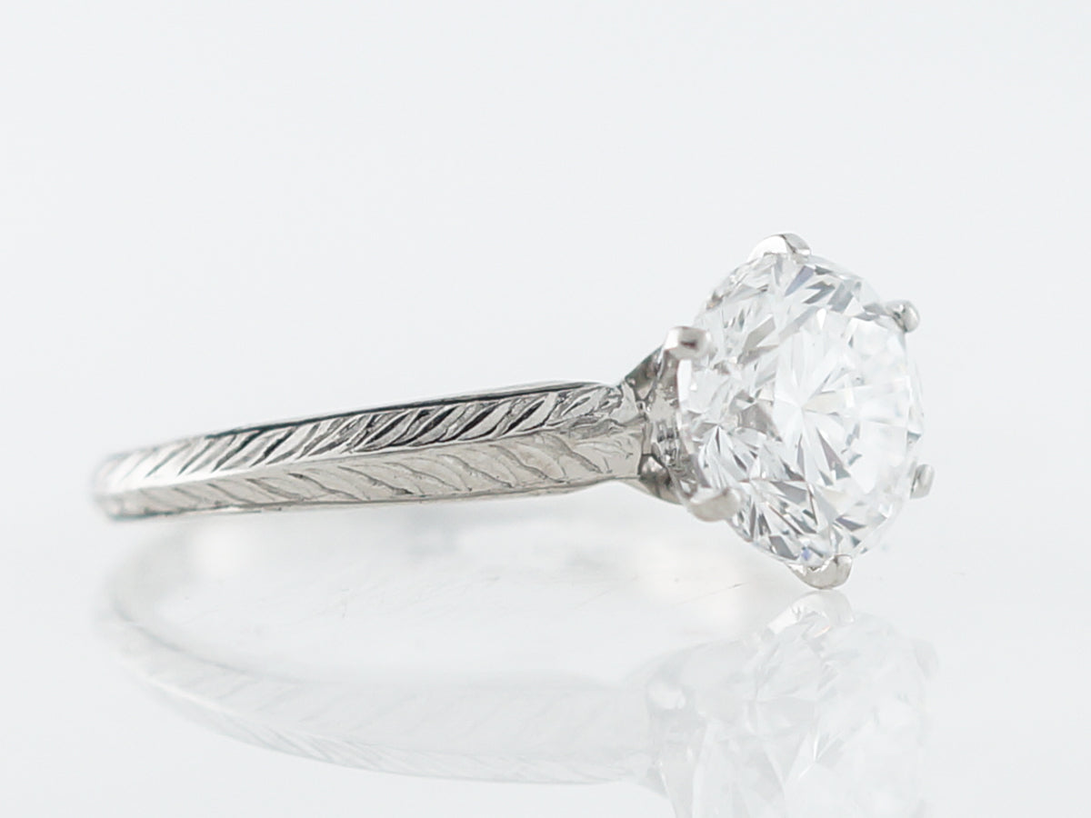Art Deco Old European Cut Diamond Vintage Engagement Ring – Erstwhile  Jewelry