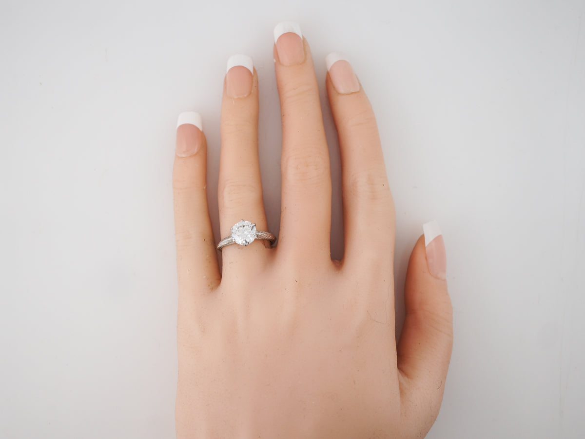 Circa 1920s Antique Old European Cut Diamond Solitaire Engagement Ring – Vintage  Diamond Ring