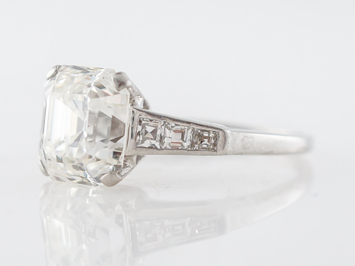 Carat Asscher Cut Vintage Art Deco Diamond Ring – Filigree Jewelers