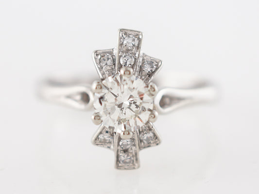Vintage Diamond Starburst Ring 1950's in 18k