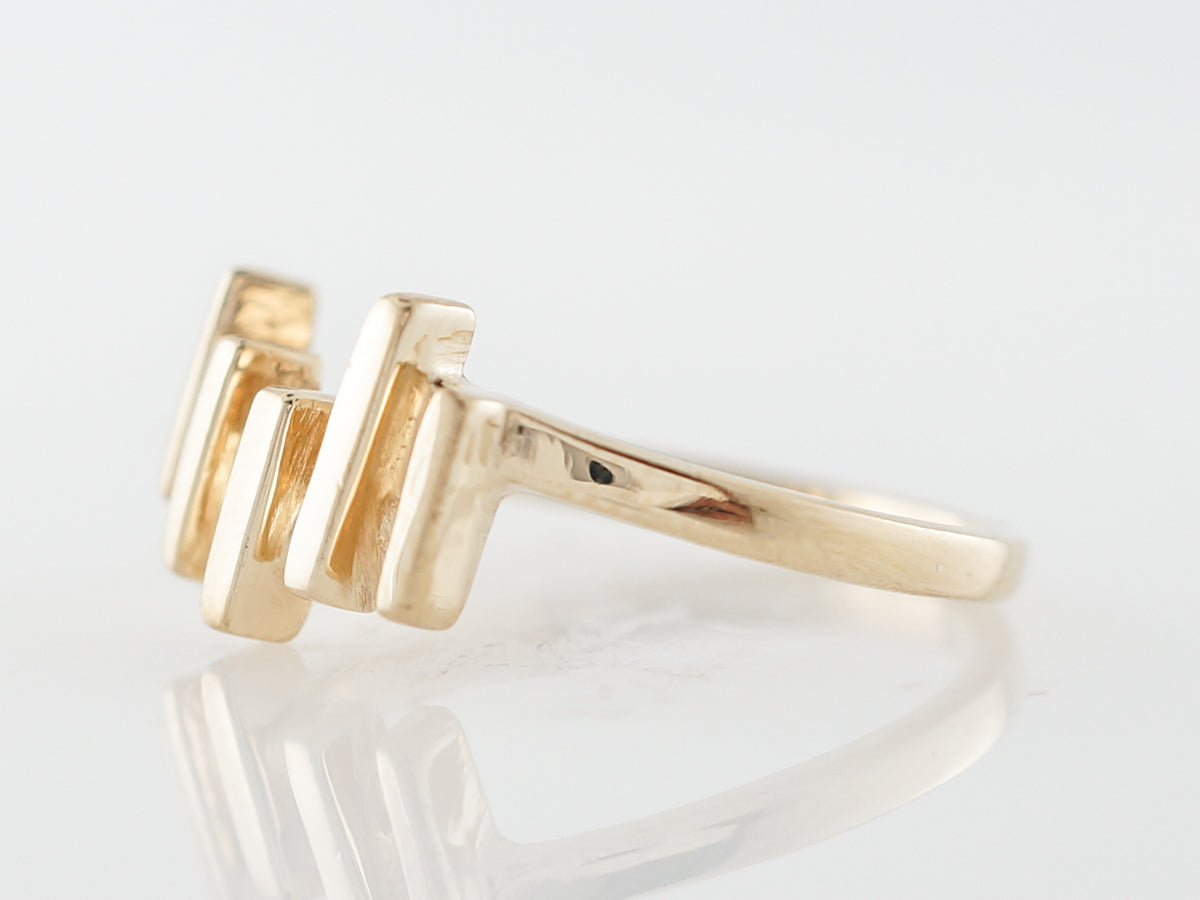 1960's Vintage Modernist Right Hand Ring in 14k