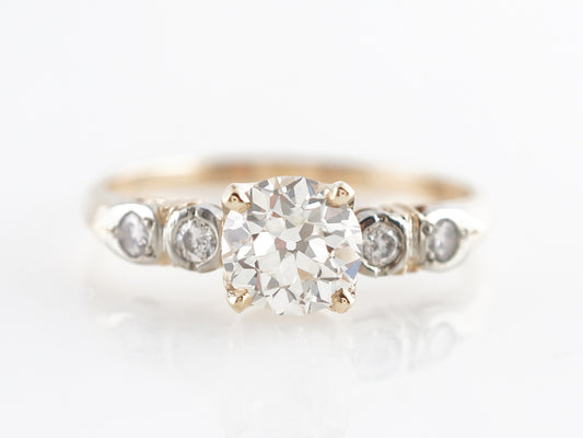 1950's Mid-Century Diamond Engagement Ring in 14k