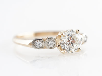 1950's Mid-Century Diamond Engagement Ring in 14k