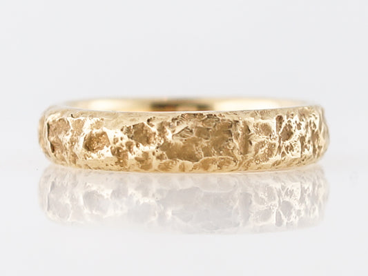 Vintage Petri Men's Wedding Band Mid-Century in 18k Yellow Gold